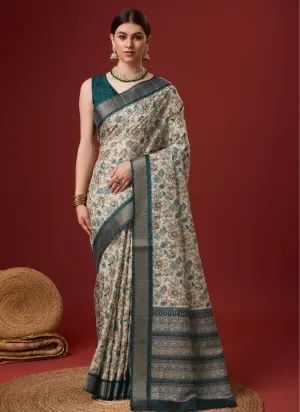 Festive Wear Cotton Digital Saree