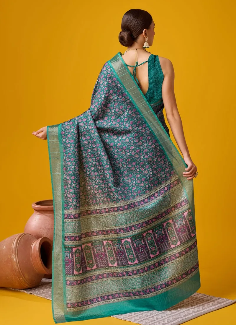 Festive Wear Cotton Digital Saree