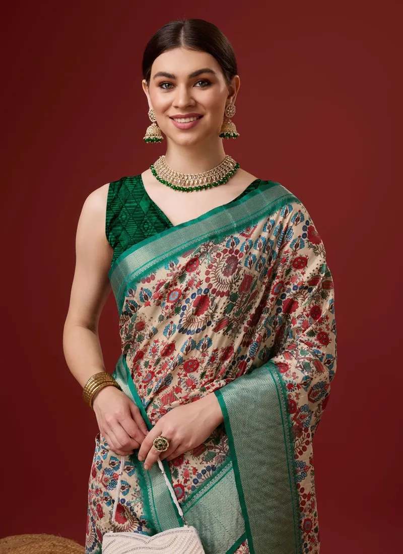 Festive Wear Cotton Digital Saree