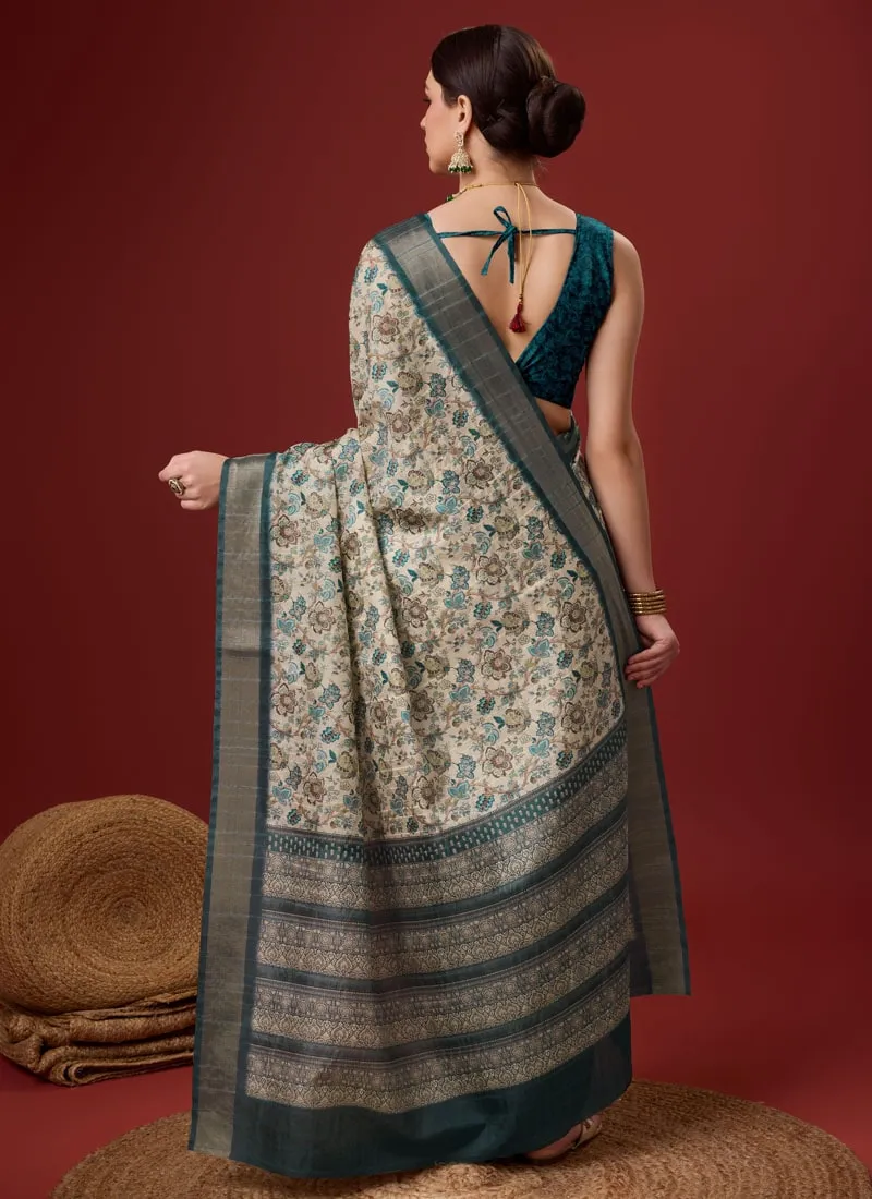 Festive Wear Cotton Digital Saree
