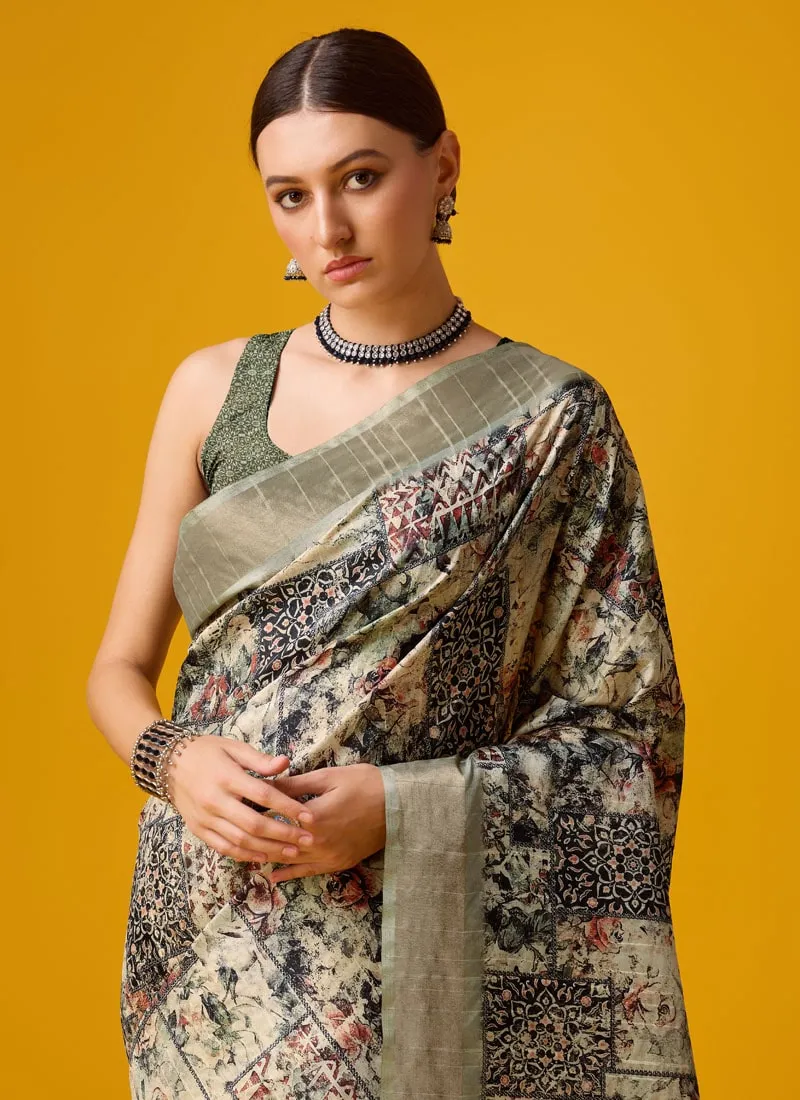 Festive Wear Cotton Digital Saree