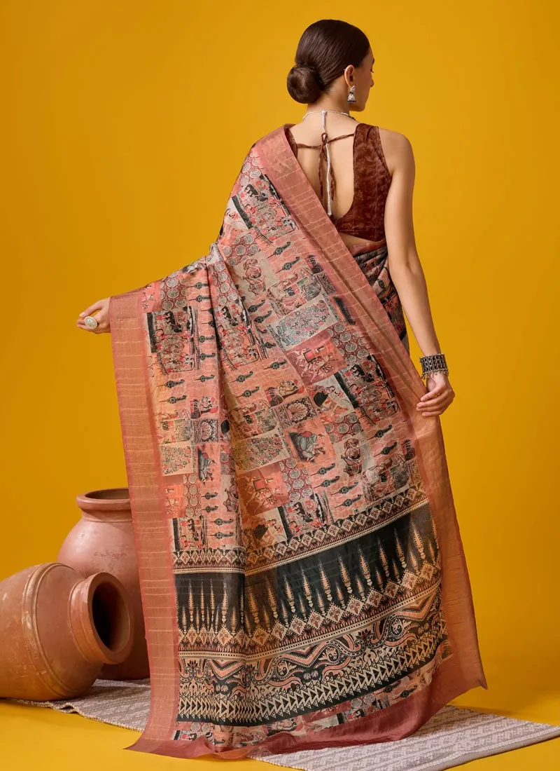 Festive Wear Cotton Digital Saree
