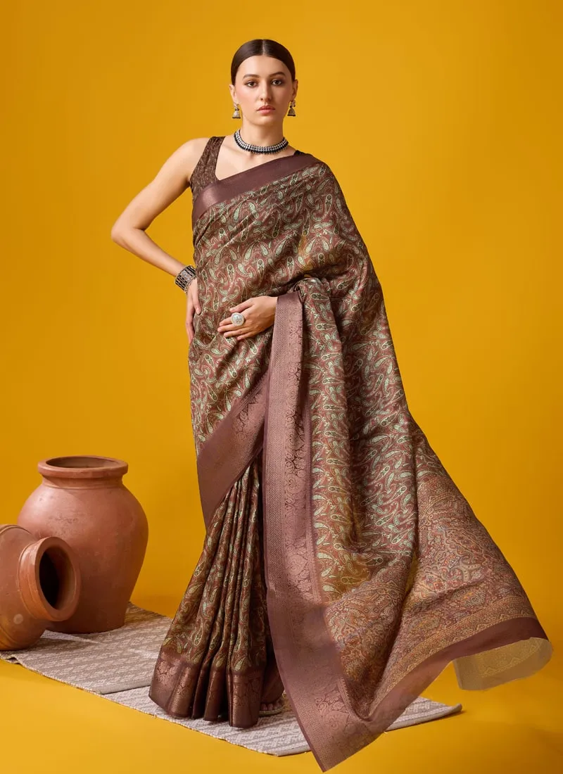 Festive Wear Cotton Digital Saree