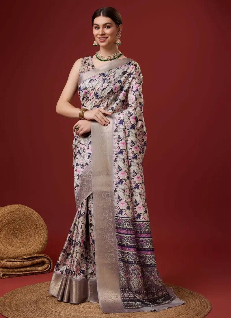 Festive Wear Cotton Digital Saree