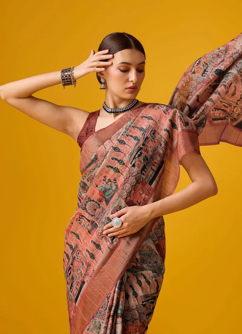 Festive Wear Cotton Digital Saree