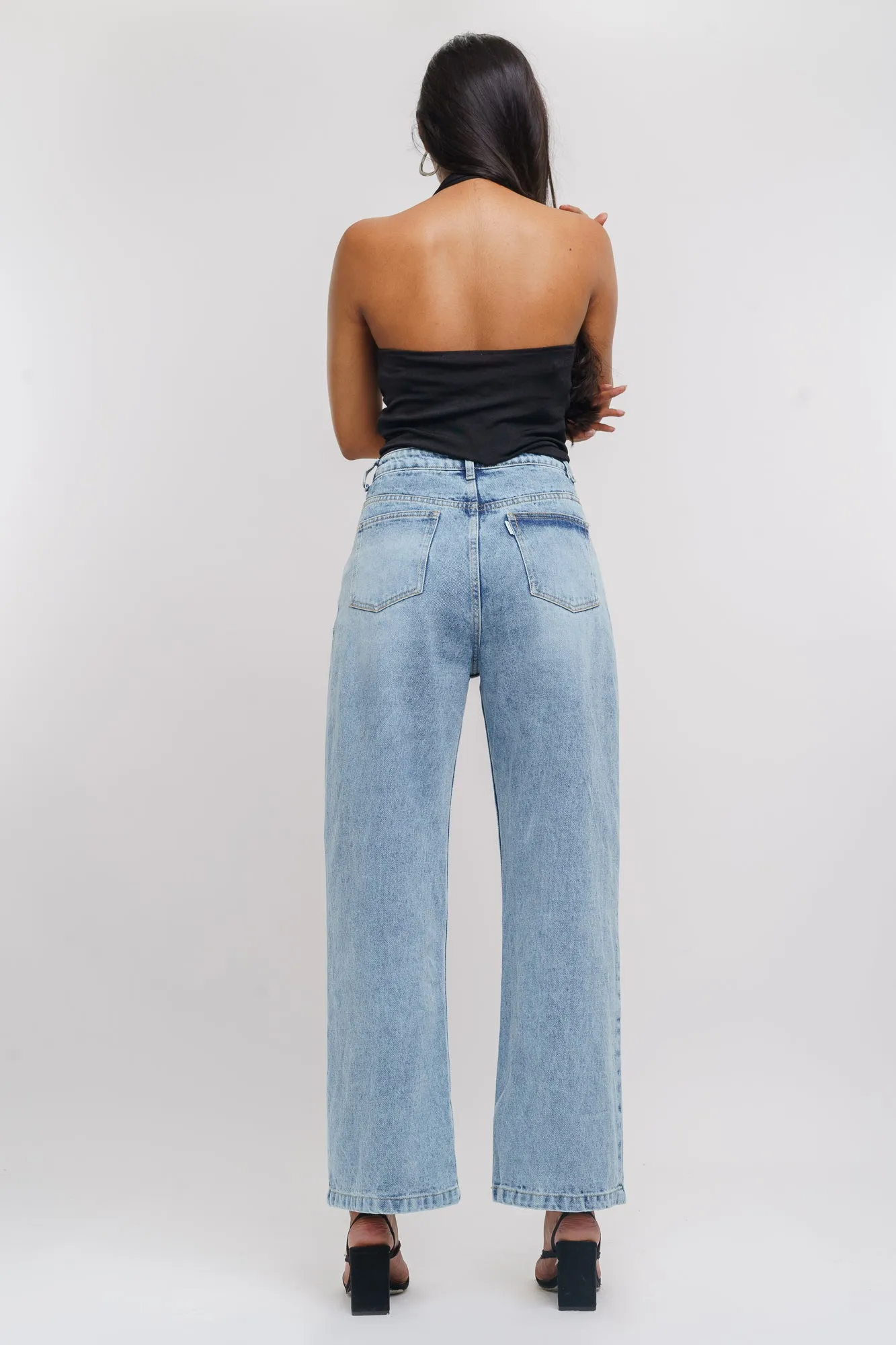 Fish Cut Light Straight Jeans