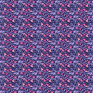 Floral Bubbles - Purple