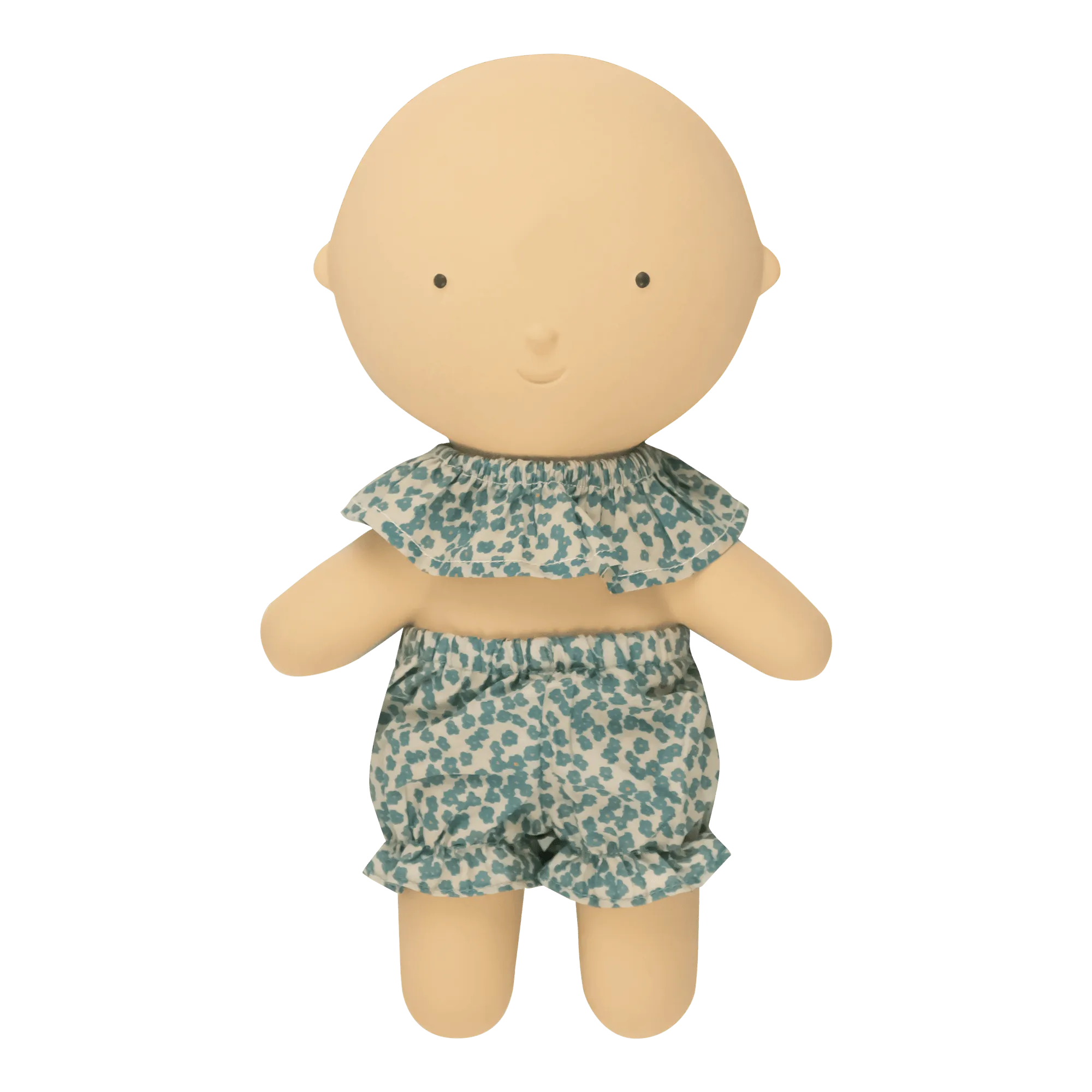 Gommu Green Flowers - Shorts & Collar
