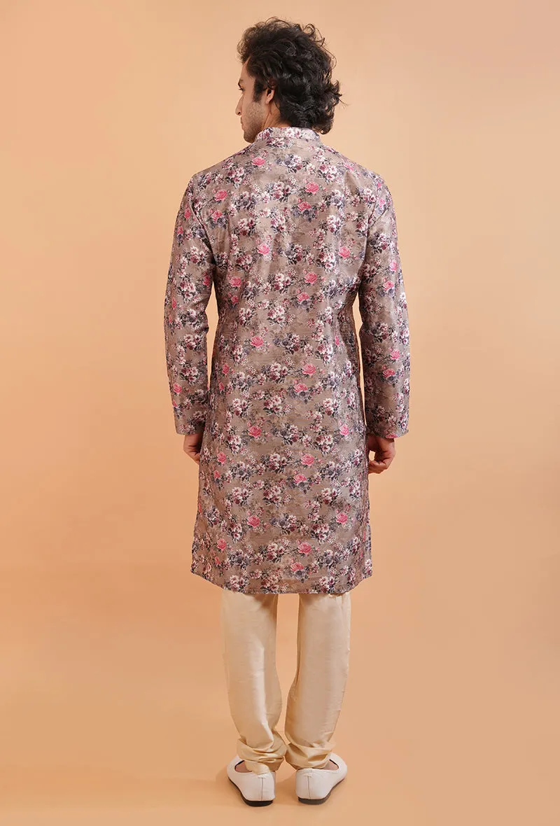 Green & Pink Kurta Pajama | Azania