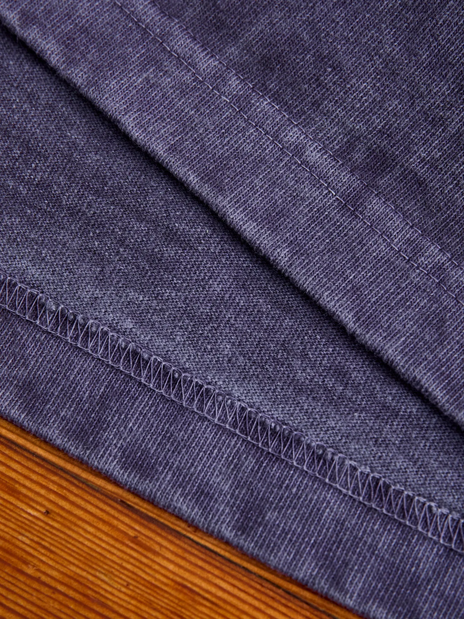 Heavyweight Pigment Dye Pocket T-Shirt in Faded Purple