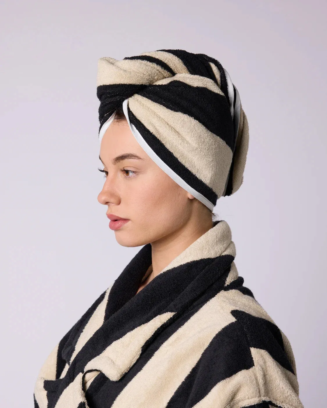 Hommey Hair Wrap - Vanilla Bean Stripes