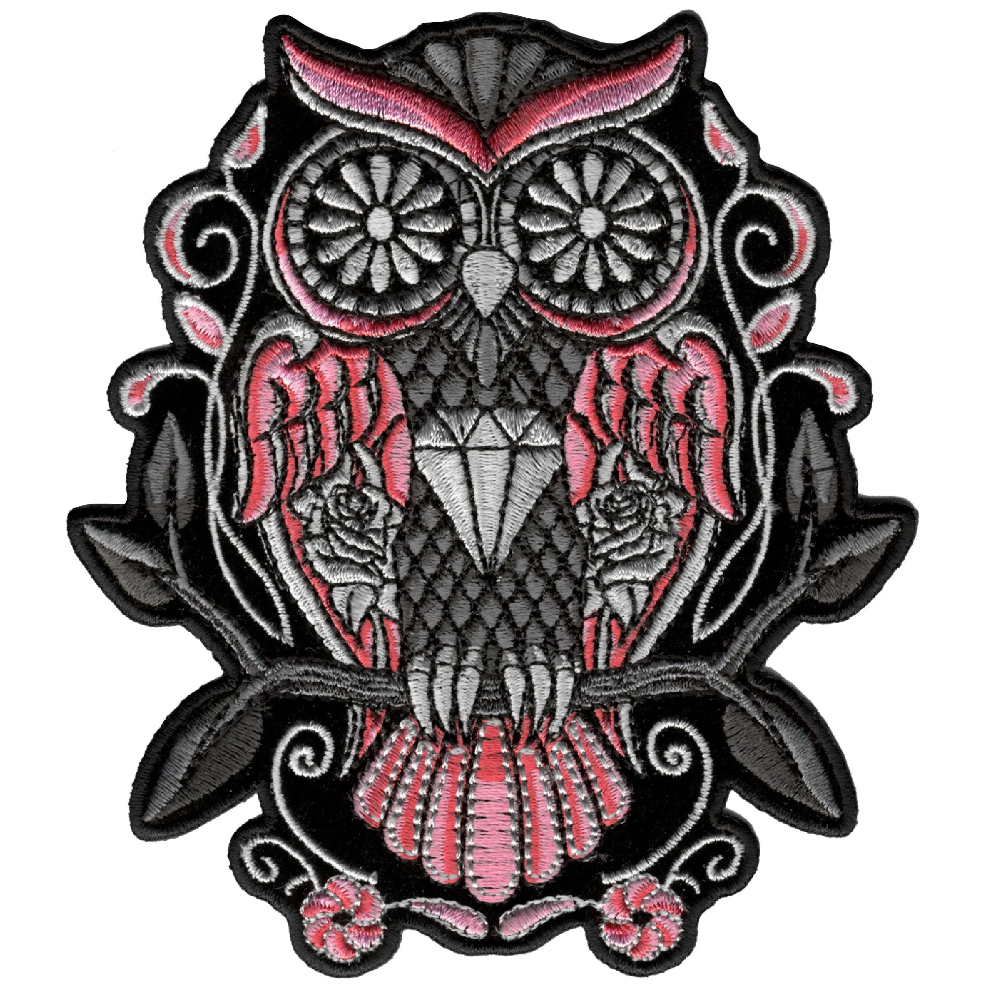 Hot Leathers 4" x 5" Sugar Owl Patch