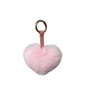 I Heart You Fur Keychain
