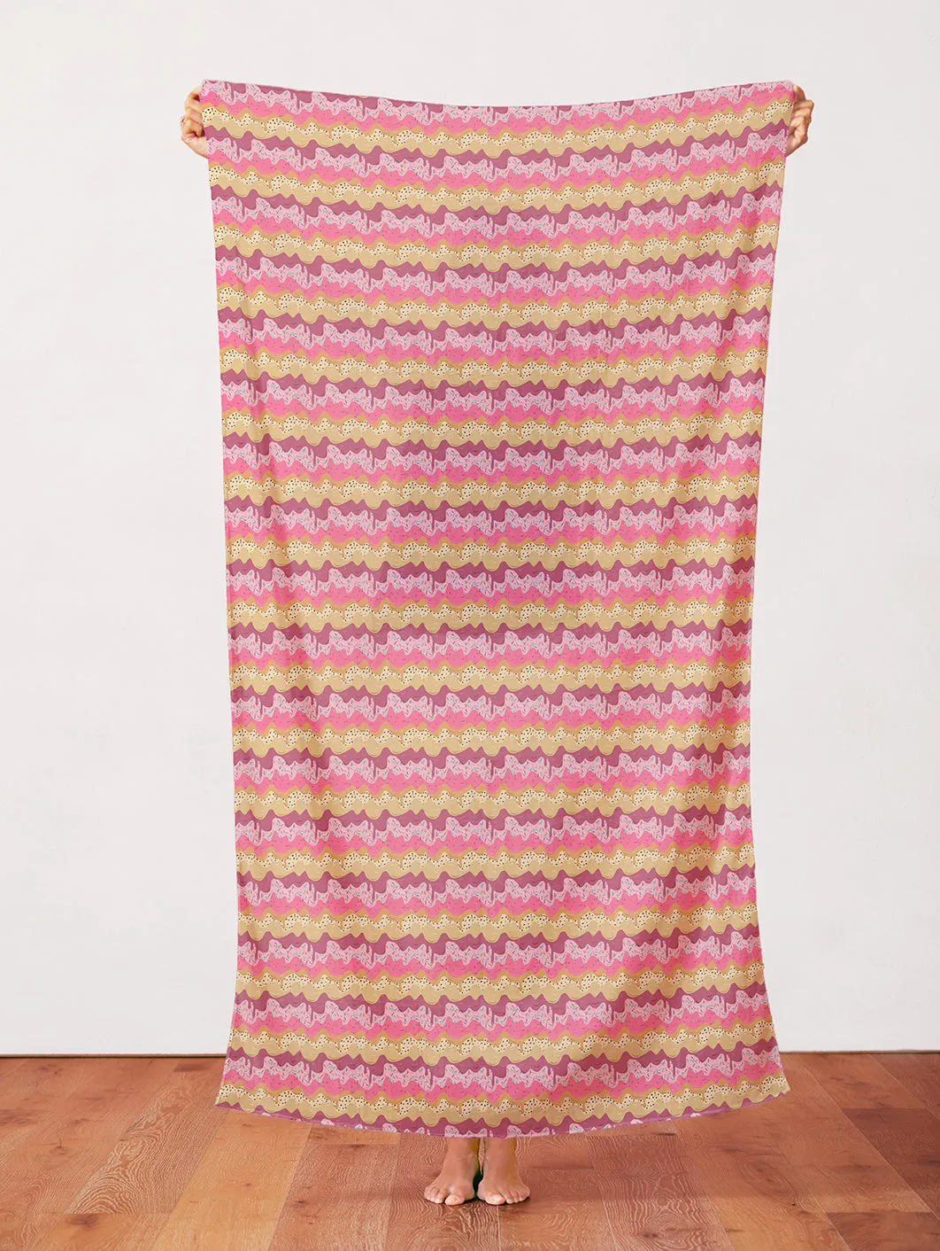 Ice Cream Drips - Pink/Light Brown