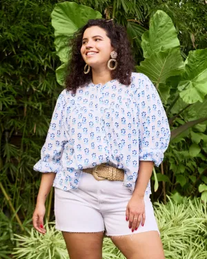 In Bloom - Birdie Blouse - Blue Cloud