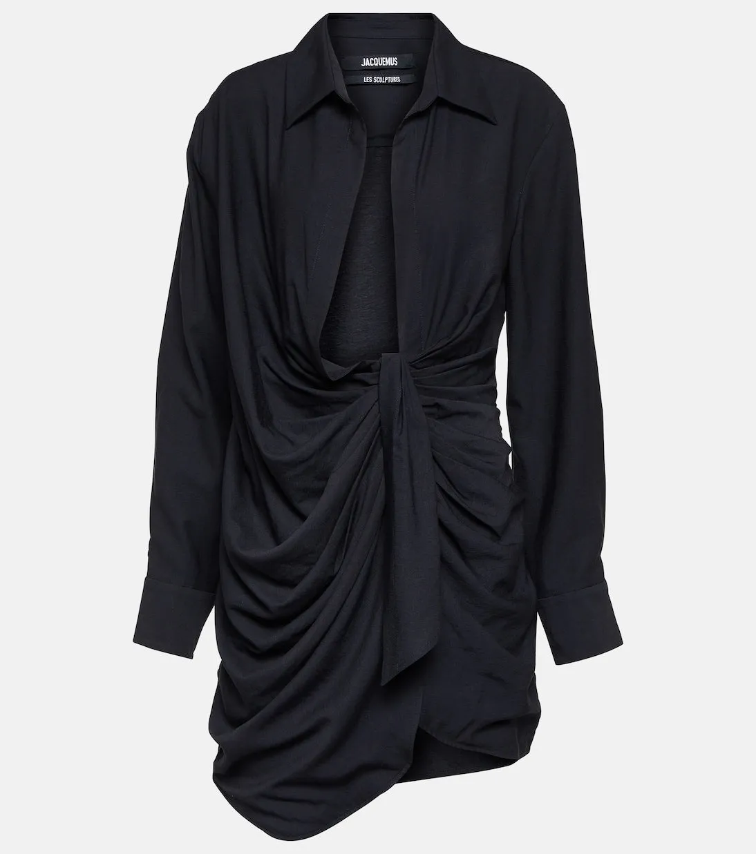 Jacquemus la robe bahia plunging mini dress, blue