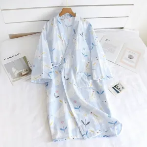 Japanese Women Pajamas Bathrobe