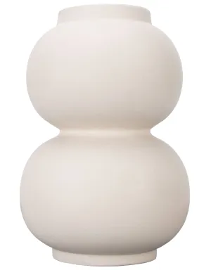 JoJo Fletcher Beige Double Gourd Shape Earthenware Vase