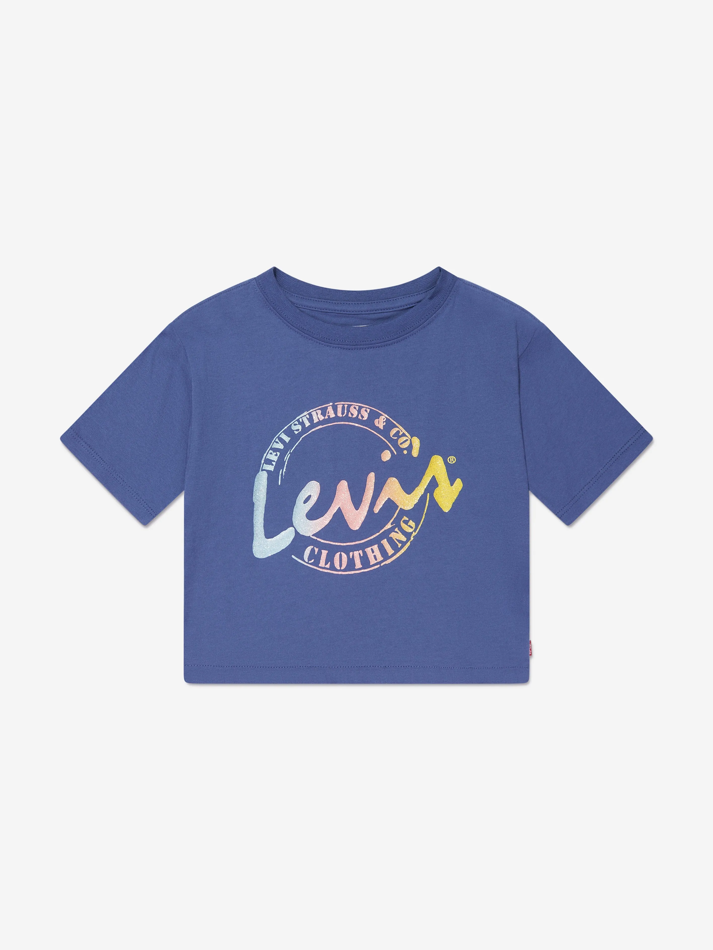 Levi's Wear Girls Meet And Greet Script T-Shirt in Blue