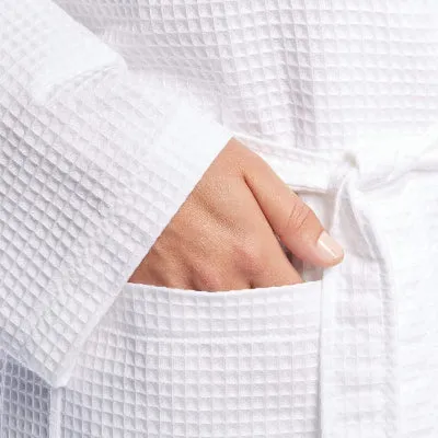 Luxury Unisex Couple Waffle Bathrobe 100% Egyptian Cotton Hotel Quality Dressing Gown Happy Father Day Dressing Shawl&nbsp;