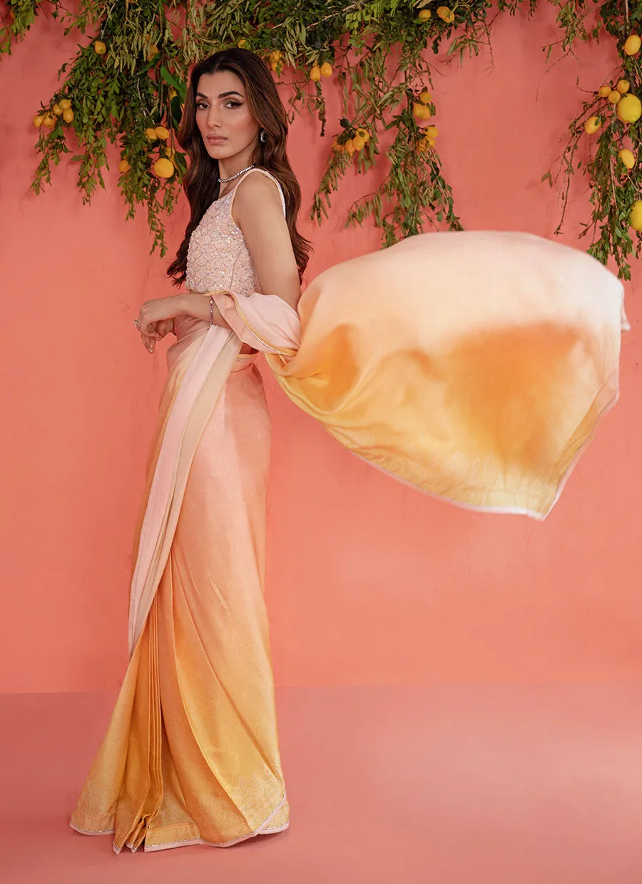 Mayna Festive Luxe Pret 23 - Rumi Charmeuse Saree
