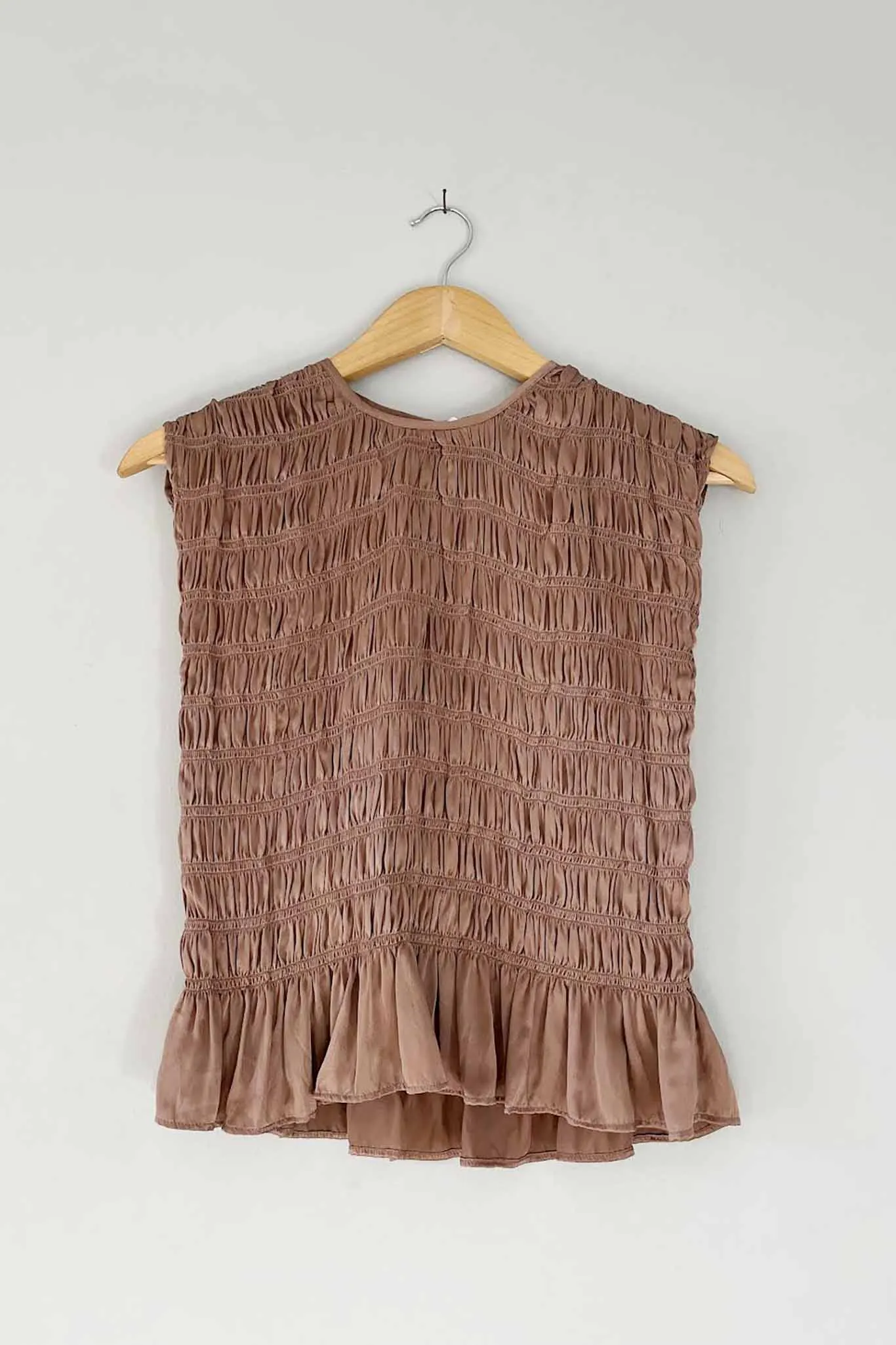 M.PATMOS Taylor Smocked Tee - Pink Earth