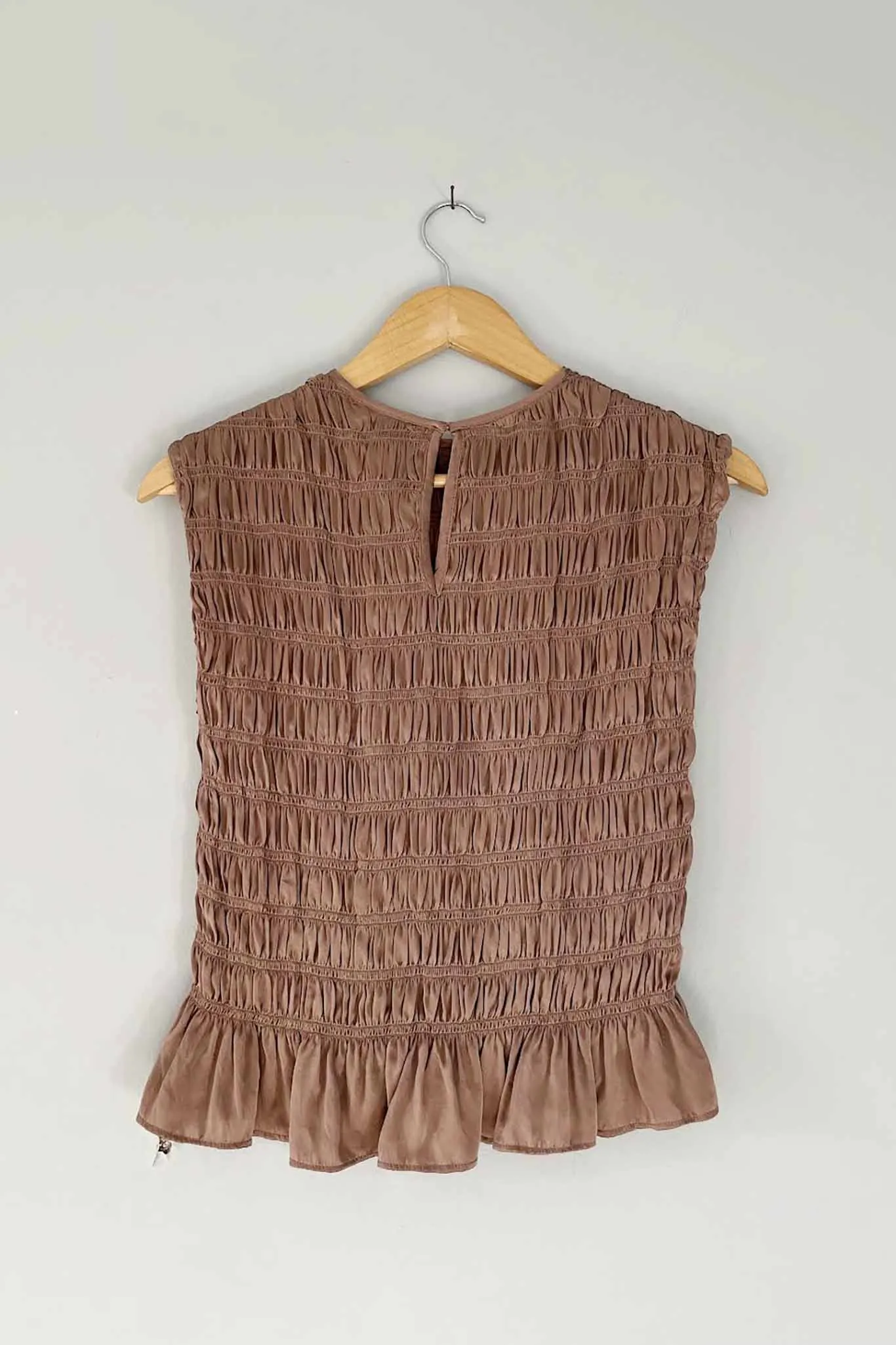 M.PATMOS Taylor Smocked Tee - Pink Earth