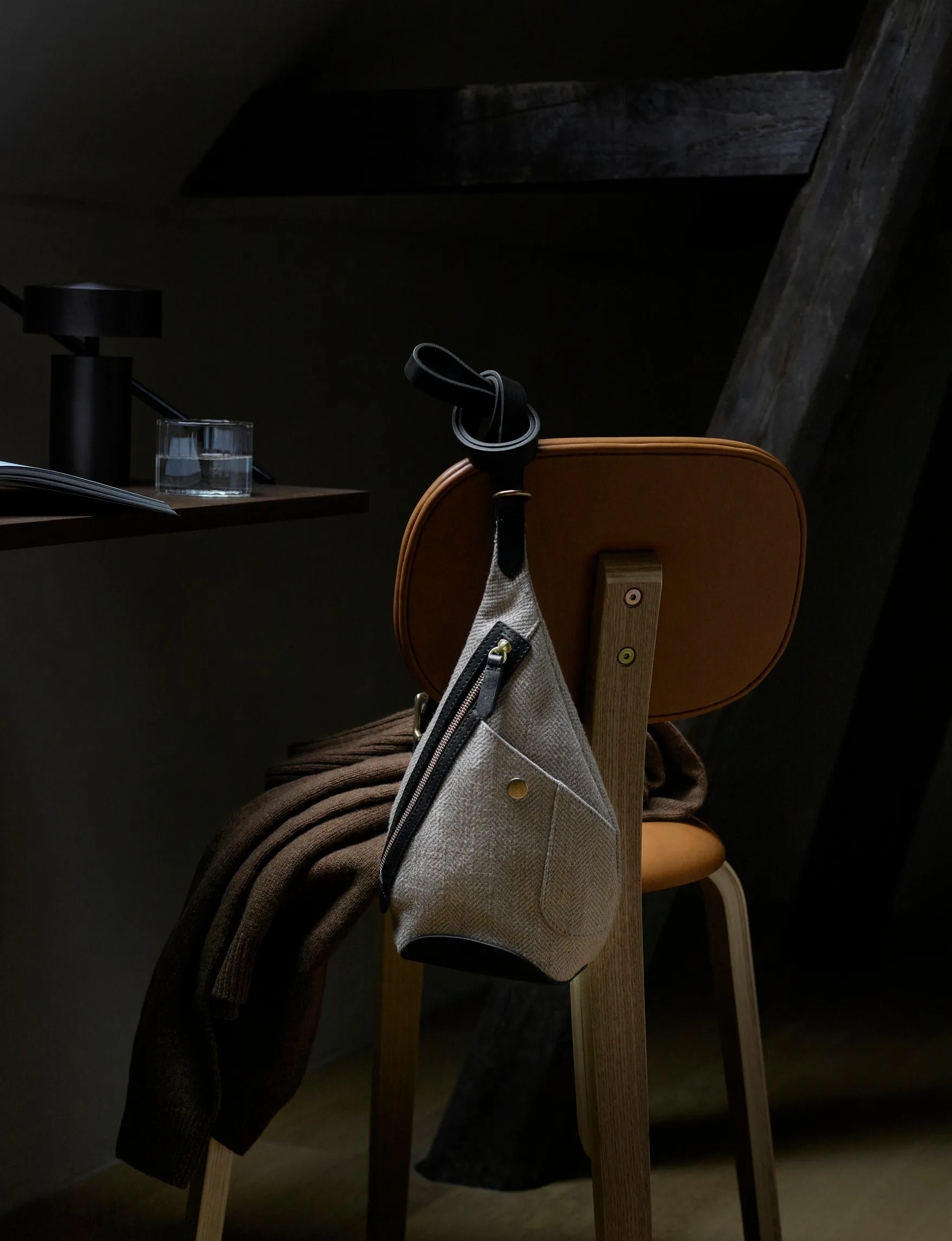 M/S Drop bag - Coal/Black
