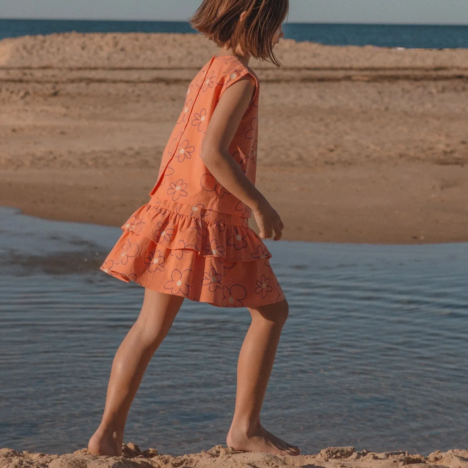 Olive   The Captain: Abby Skirt Coral Fleur