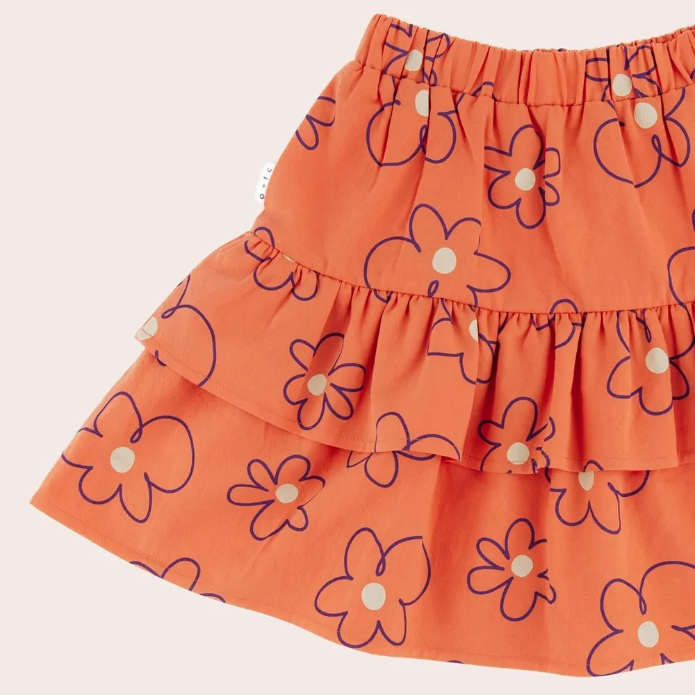 Olive   The Captain: Abby Skirt Coral Fleur