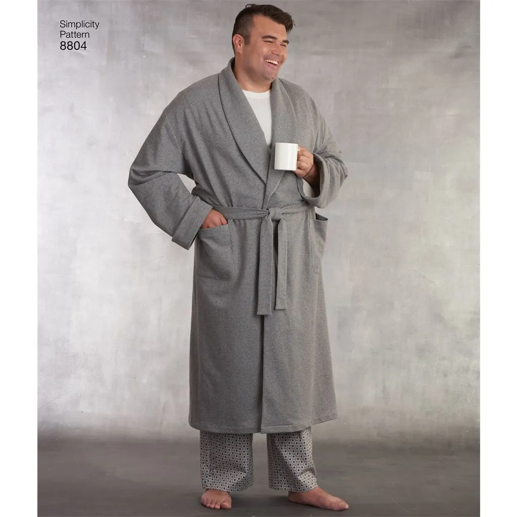 Pattern S8804 Women's and Men's Robe and Pants