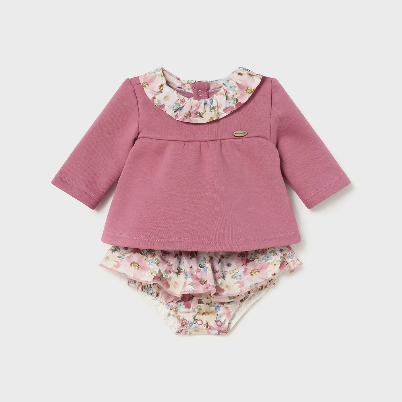Pink Floral Collared Outfit
