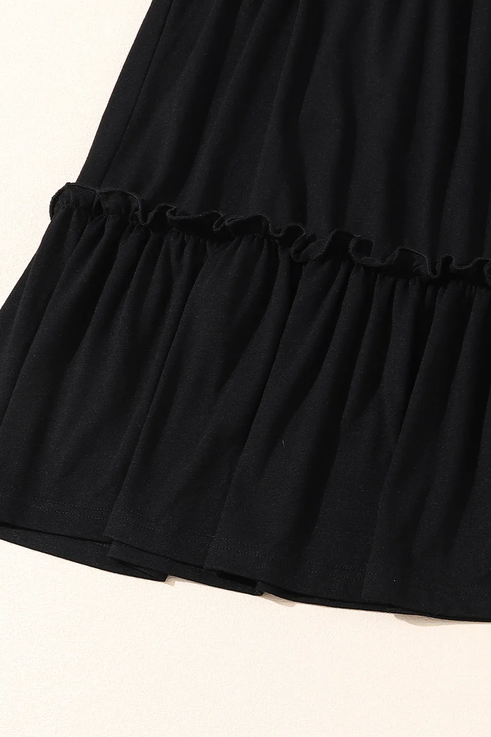 Plus Size Striped Tiered Dress
