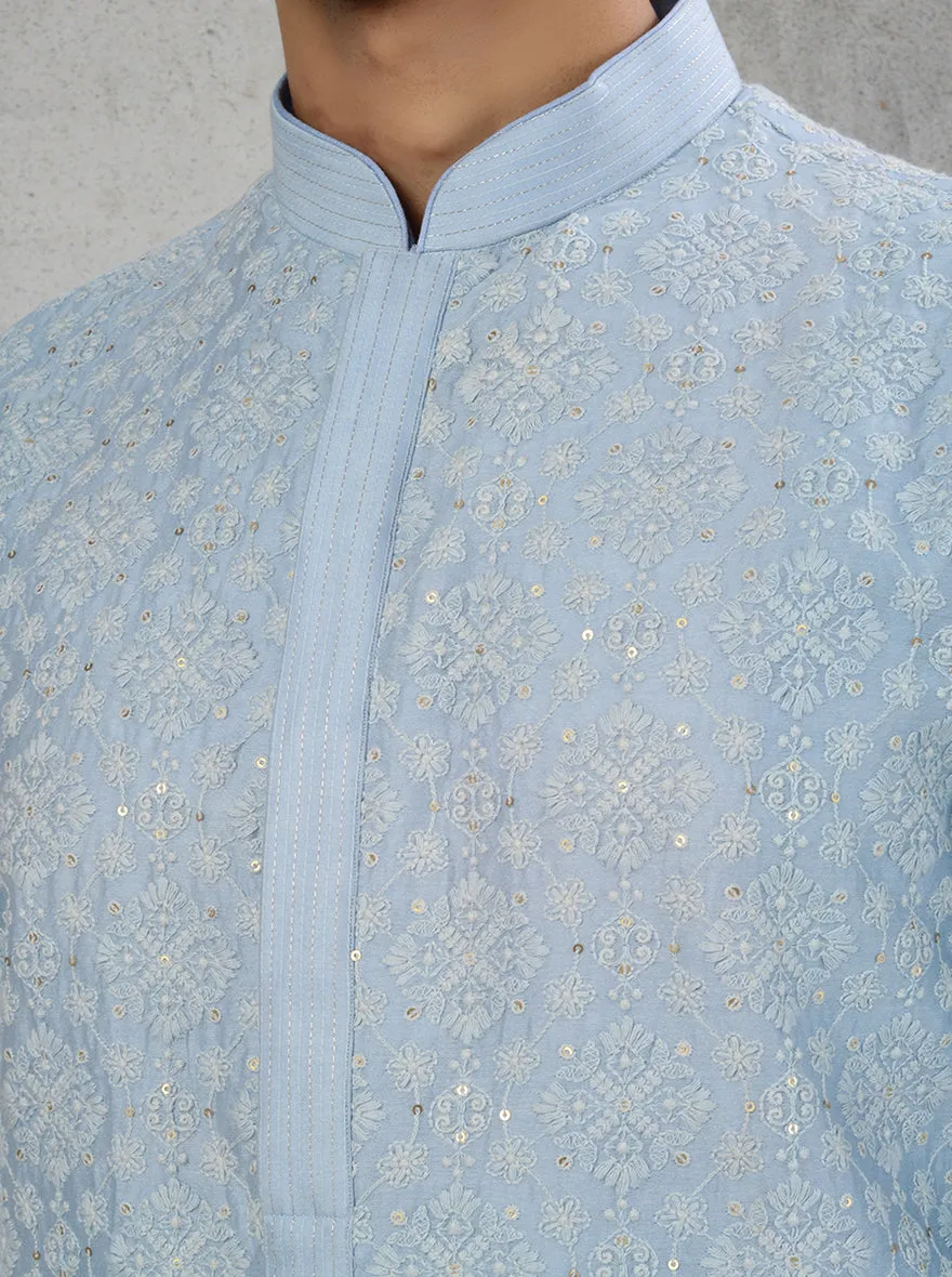 Powder Blue Kurta Pajama | TULA