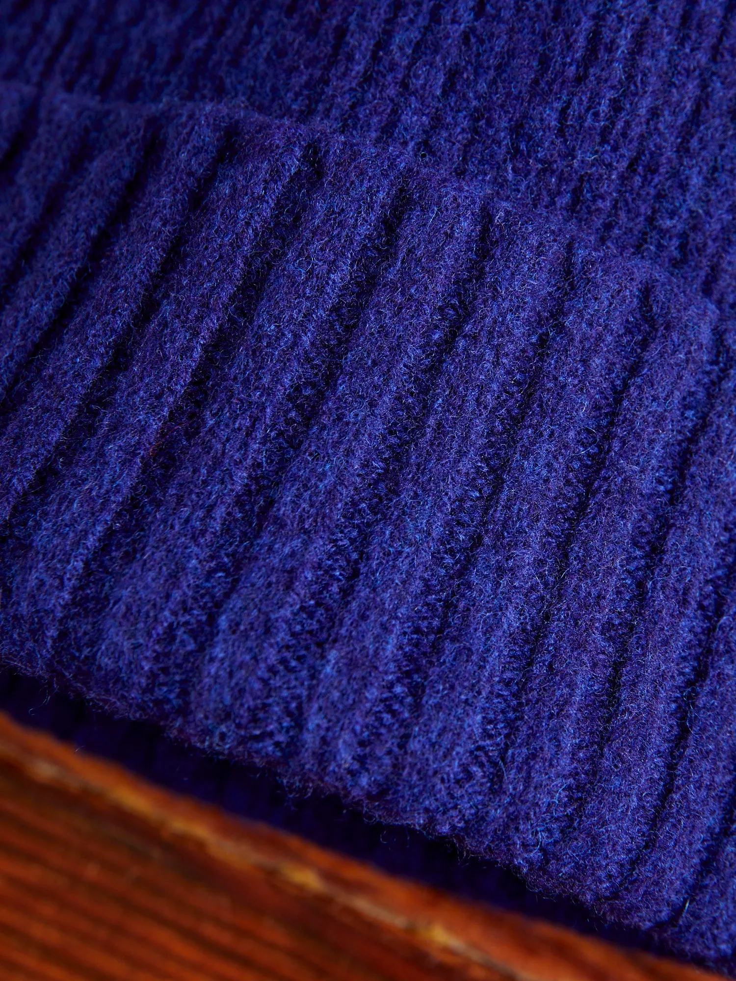 "King Jammy" Wool Beanie in Cobalt Love