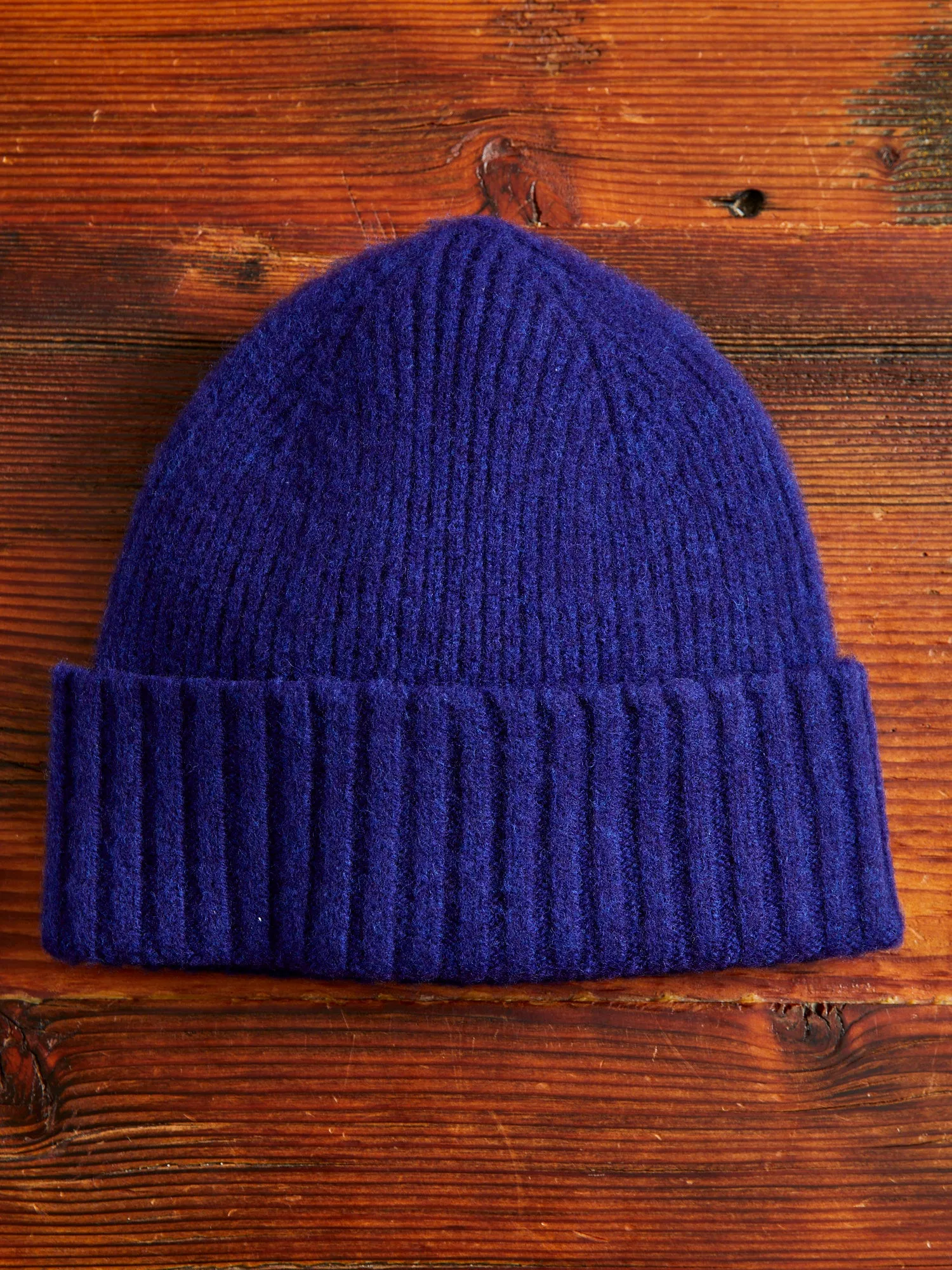 "King Jammy" Wool Beanie in Cobalt Love