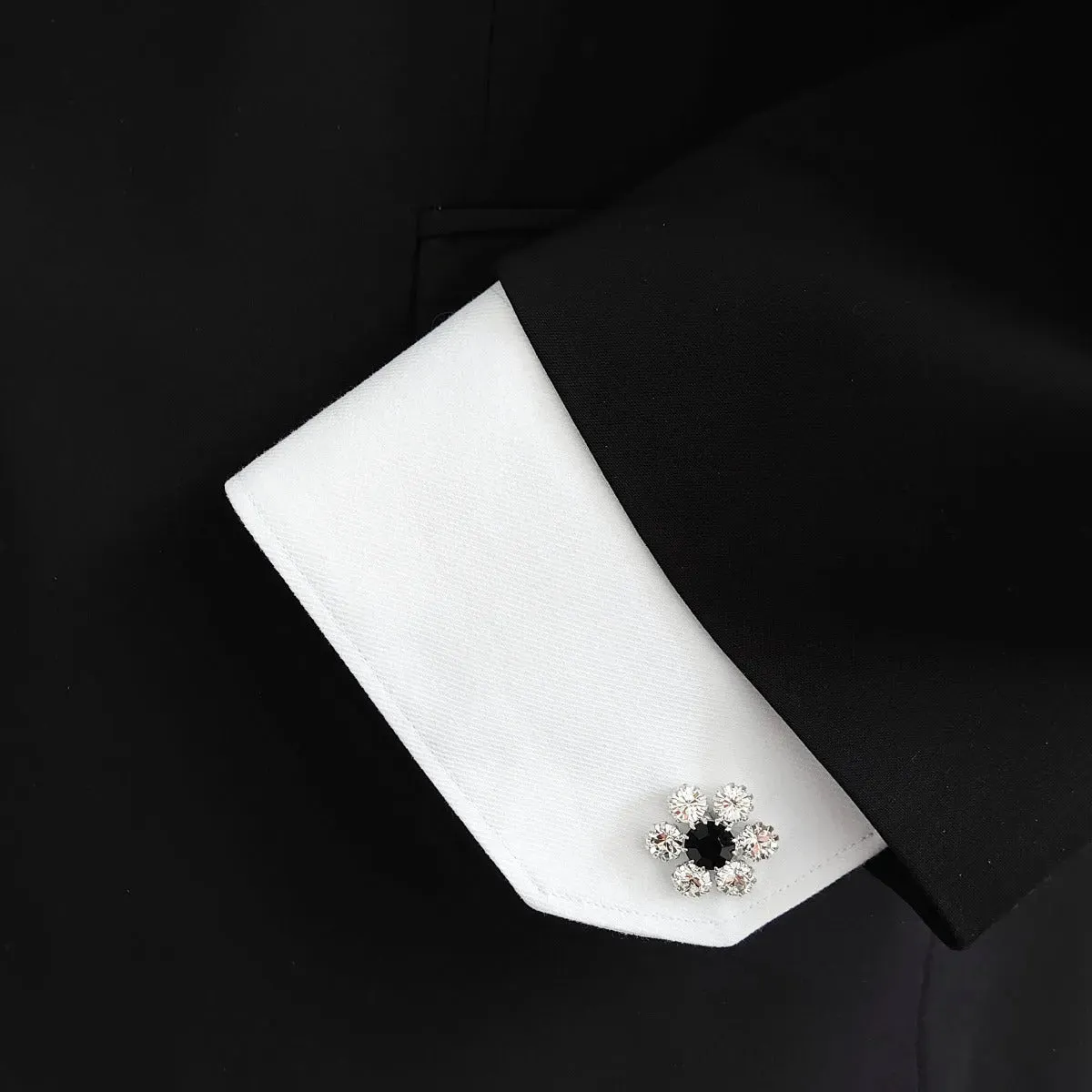 Swarovski Crystals Daisy Cufflinks