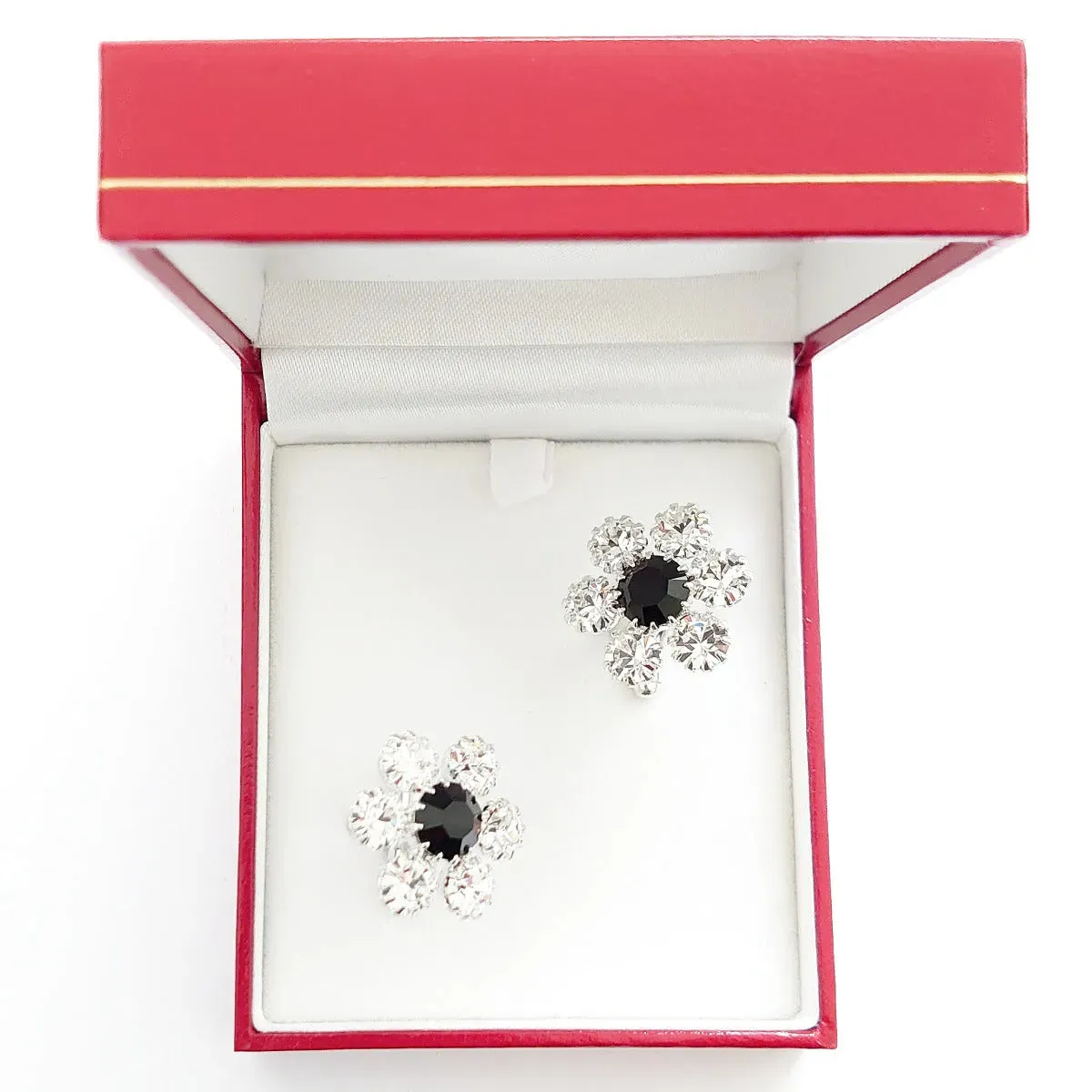 Swarovski Crystals Daisy Cufflinks