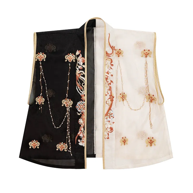 [Tang Dynasty] Hanfu Daily Tear Skirt Black Women's Suit
