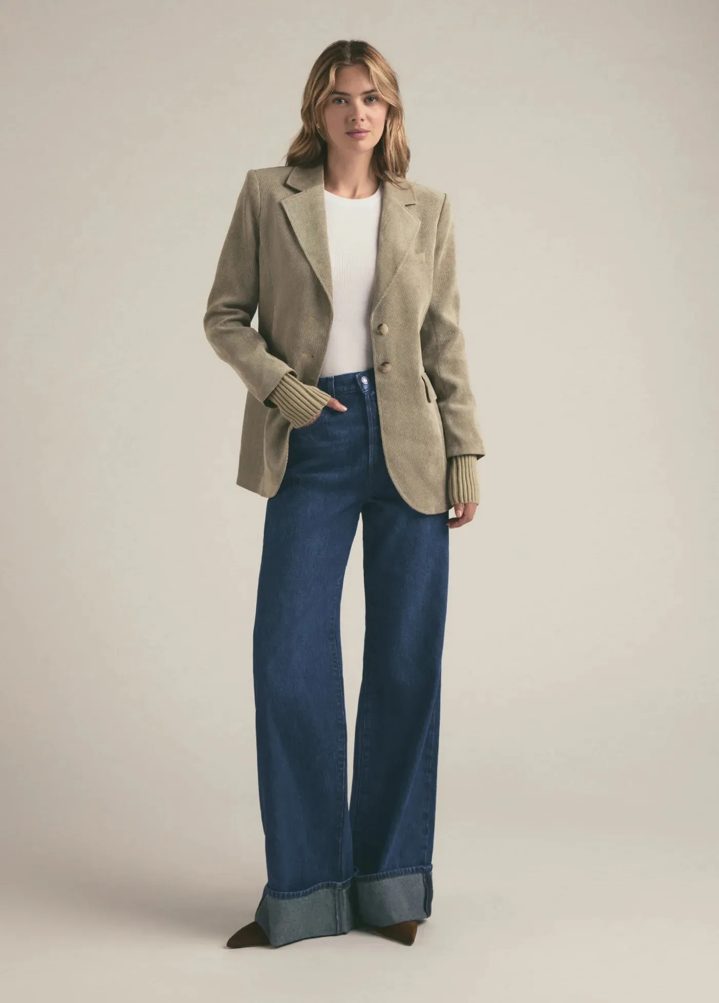 THE CITY CORDUROY BLAZER