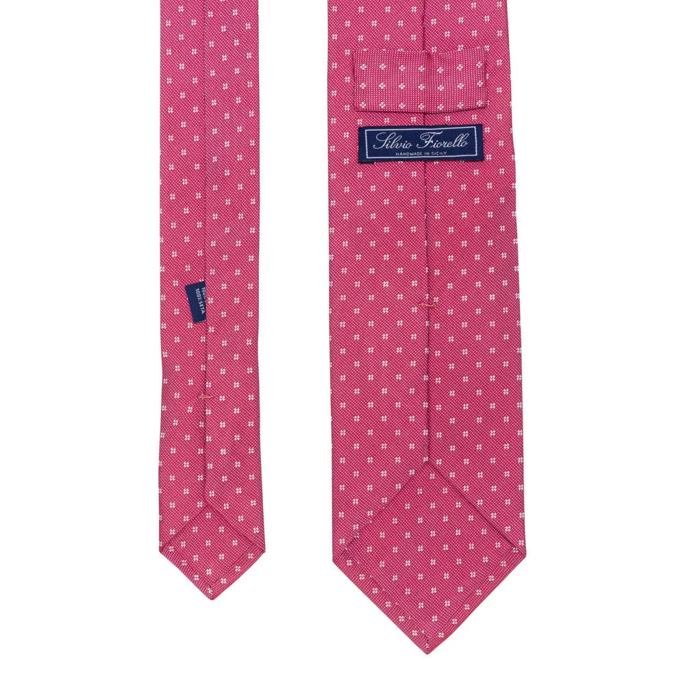 The Refined Elegance Pink Jacquard Silk Tie