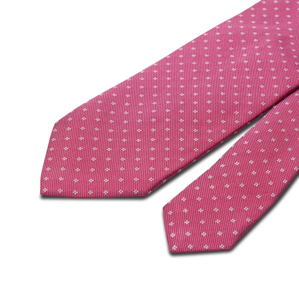 The Refined Elegance Pink Jacquard Silk Tie