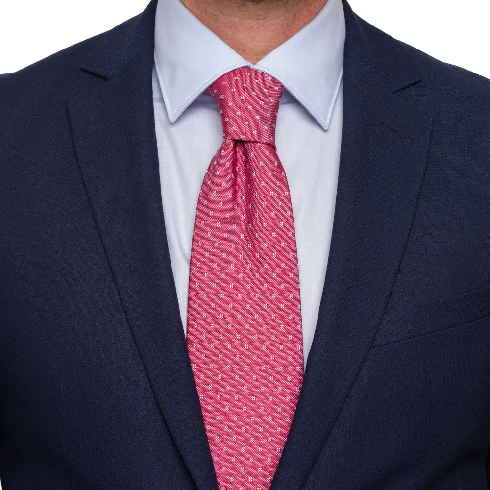 The Refined Elegance Pink Jacquard Silk Tie