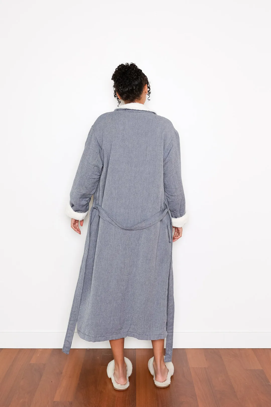 Tofino Towel The Nordic Robe | White, Navy   Grey