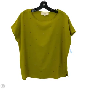 Top Sleeveless By Loft In Green, Size: M