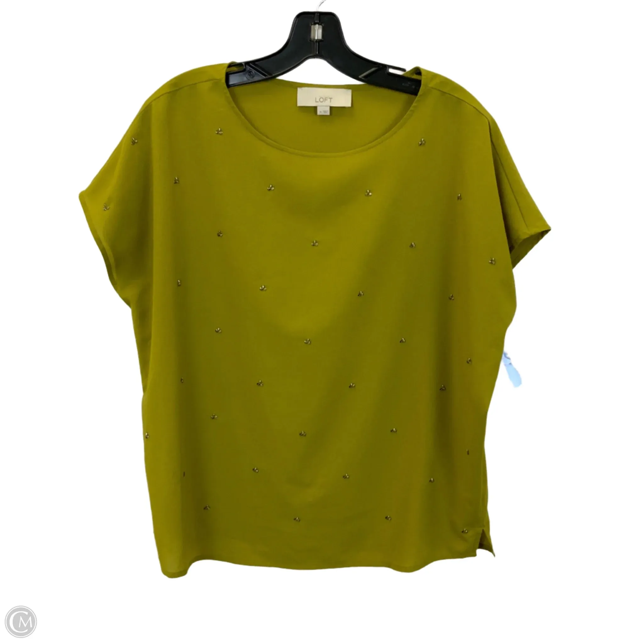 Top Sleeveless By Loft In Green, Size: M