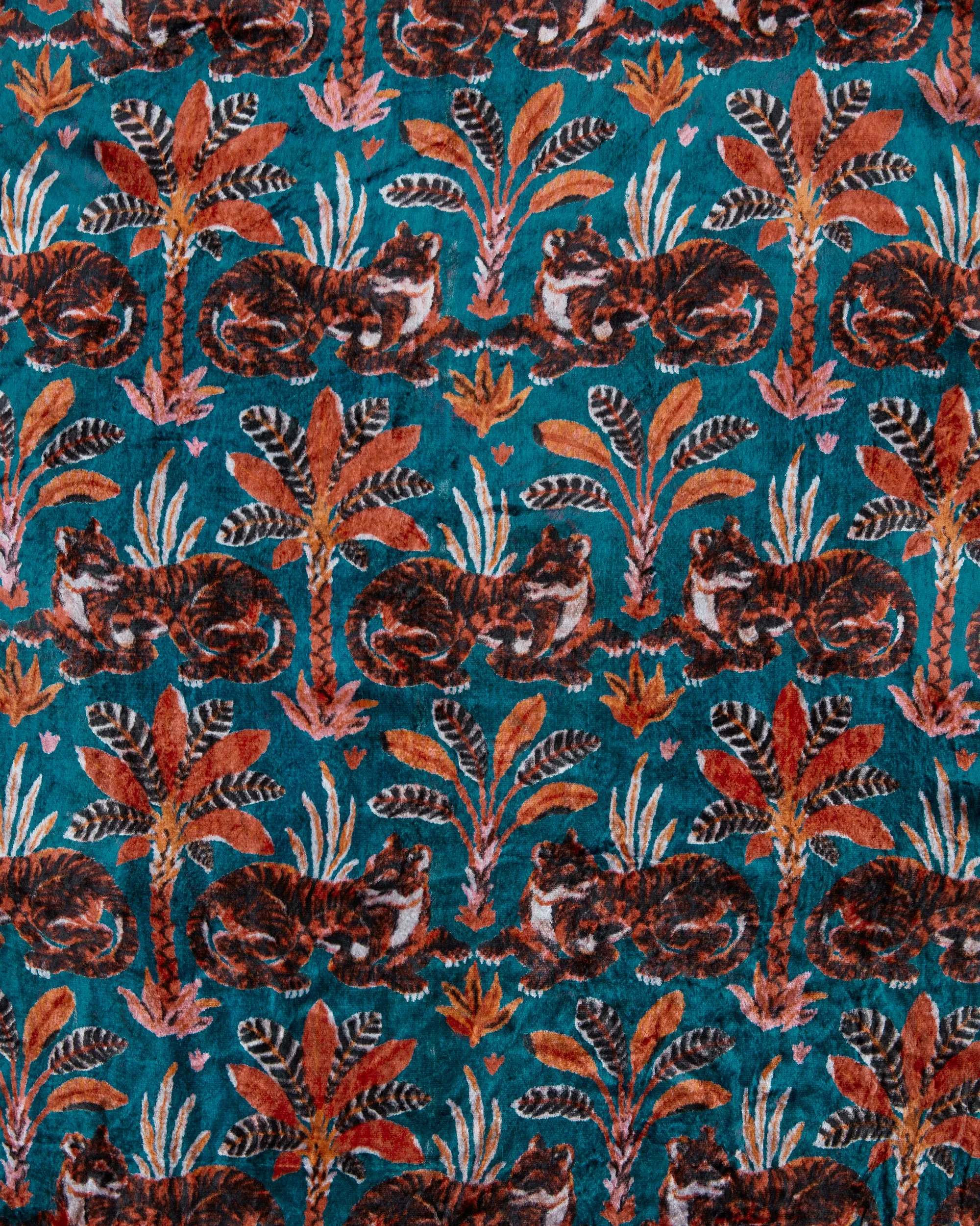 Untamed Tiger - Willow Wrap Dress - Teal Oxide